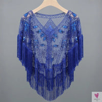 Women's 1920s Sequined Wrap, Great Gatsby Flapper Style Cover-Up