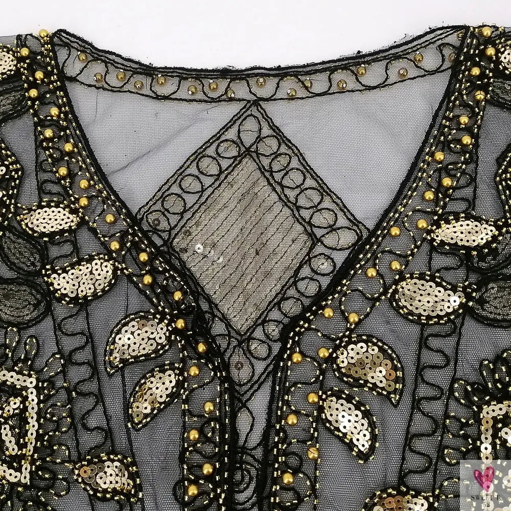 Women's 1920s Sequined Wrap, Great Gatsby Flapper Style Cover-Up