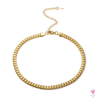 Women's Choker Style Necklace, Dangle Earrings and Bracelet Set in Gold