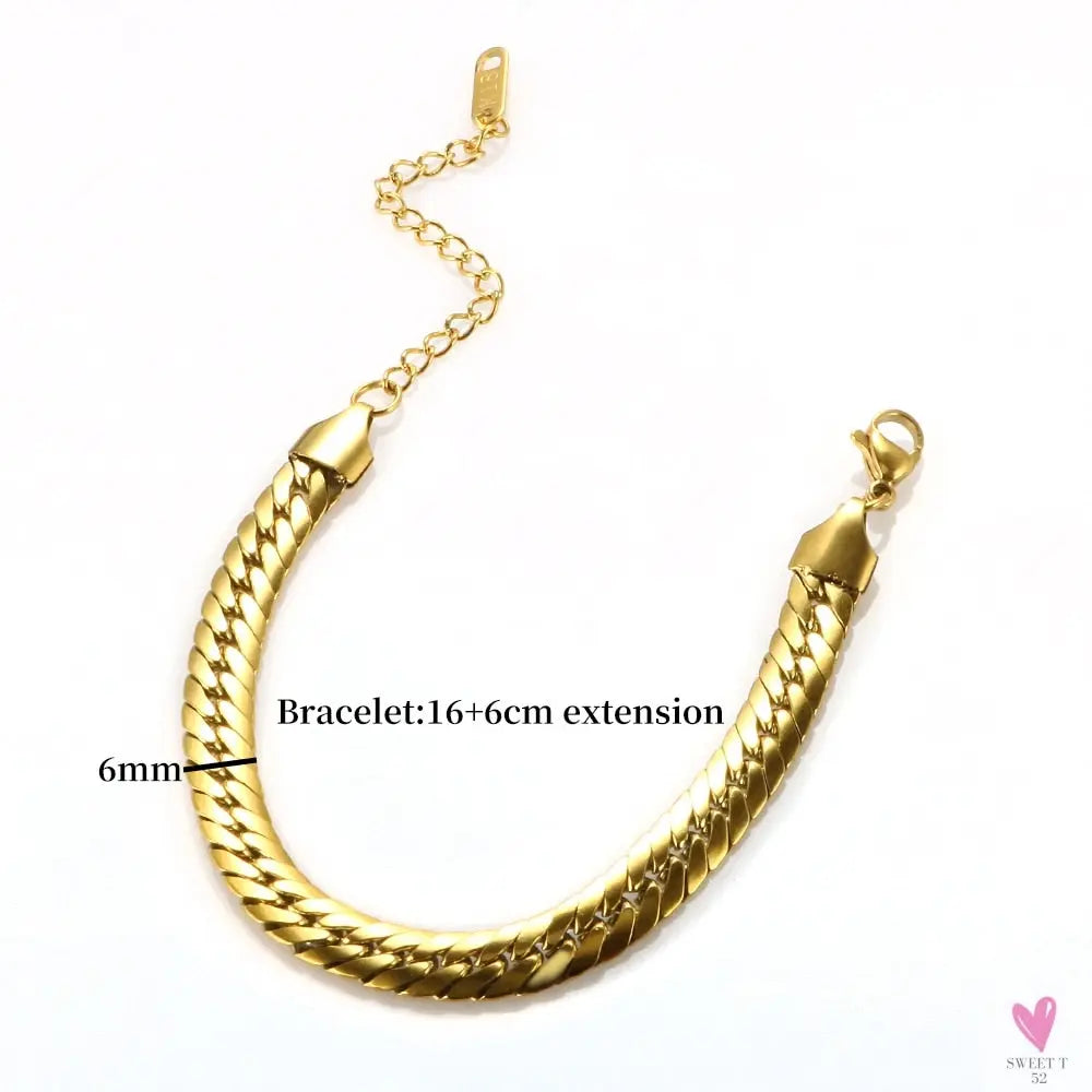 Women's Choker Style Necklace, Dangle Earrings and Bracelet Set in Gold