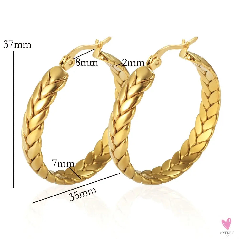 Women's Choker Style Necklace, Dangle Earrings and Bracelet Set in Gold