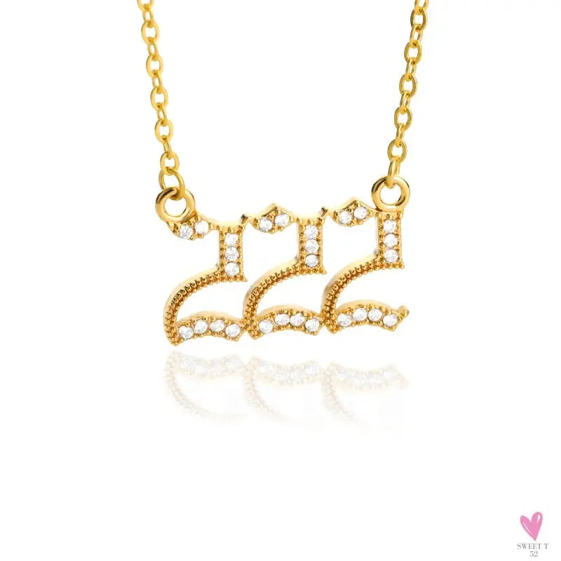 Zodiac Necklace For Women - 12 Constellation Crystal English Letter Choker Necklace