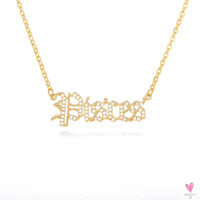 Zodiac Necklace For Women - 12 Constellation Crystal English Letter Choker Necklace