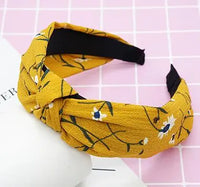Top Knot Handmade Elastic Hair Bow/Headband for Women and Girls in Print Patterns