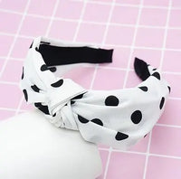 Top Knot Handmade Elastic Hair Bow/Headband for Women and Girls in Print Patterns