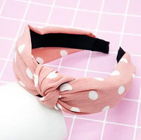Top Knot Handmade Elastic Hair Bow/Headband for Women and Girls in Print Patterns