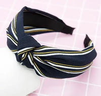 Top Knot Handmade Elastic Hair Bow/Headband for Women and Girls in Print Patterns