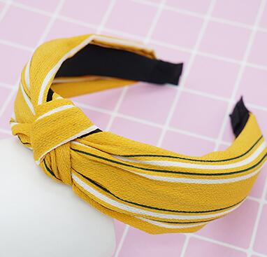 Top Knot Handmade Elastic Hair Bow/Headband for Women and Girls in Print Patterns