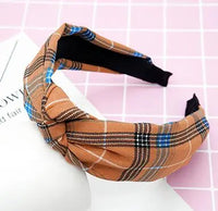 Top Knot Handmade Elastic Hair Bow/Headband for Women and Girls in Print Patterns