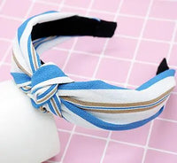 Top Knot Handmade Elastic Hair Bow/Headband for Women and Girls in Print Patterns