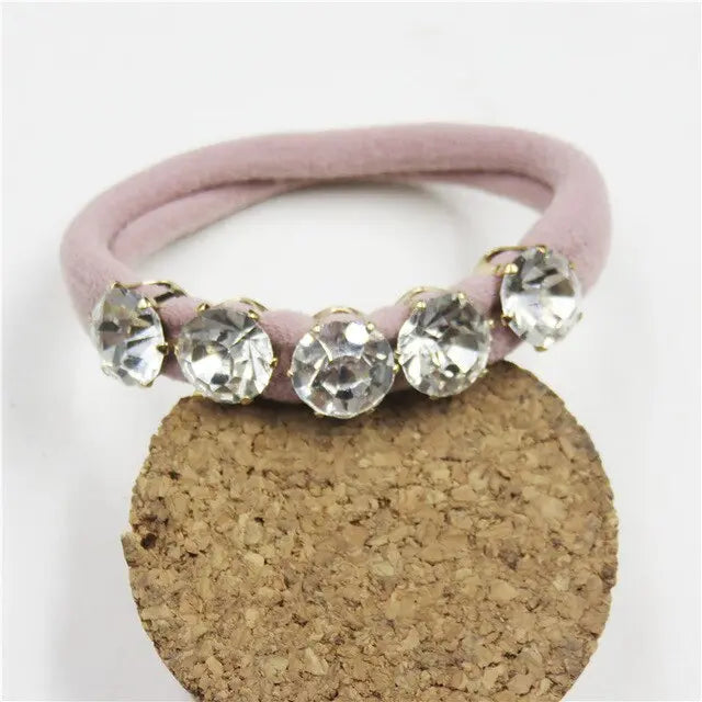 Diamond/Pearl Elastic Hair Accessory for Special Occasions for Women or Girls