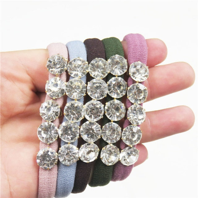 Diamond/Pearl Elastic Hair Accessory for Special Occasions for Women or Girls