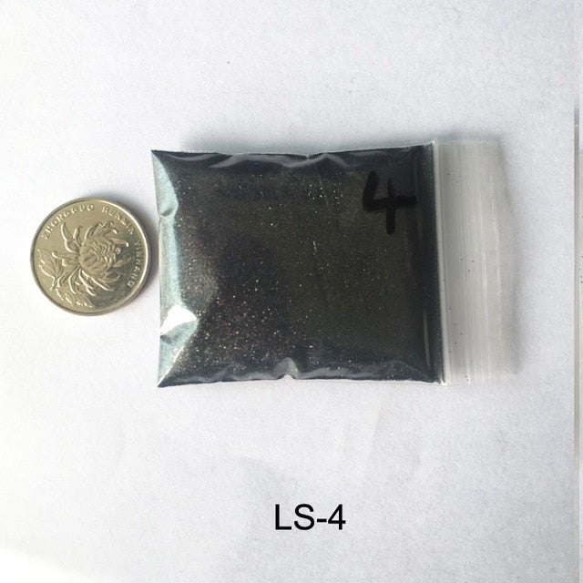 Holographic Glitter Nail Art Powder for Women and Girls - 10 G Per Bag, 0.2 mm Glitter