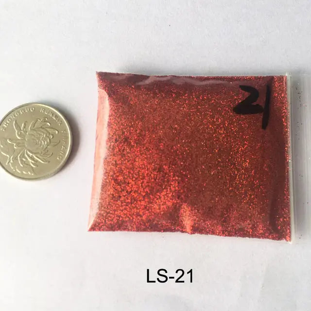 Holographic Glitter Nail Art Powder for Women and Girls - 10 G Per Bag, 0.2 mm Glitter