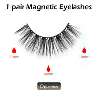 Double Layer Magnetic False Eyelashes & Eye Liner With Tweezers for Women and Girls