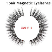 Double Layer Magnetic False Eyelashes & Eye Liner With Tweezers for Women and Girls