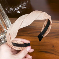 Solid Color Velvet Braided Headbands for Women and Girls With Stay Put Teeth