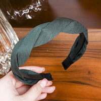 Solid Color Velvet Braided Headbands for Women and Girls With Stay Put Teeth