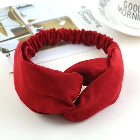 Top Knot Handmade Elastic Hair Bow/Headband for Women and Girls in Print Patterns