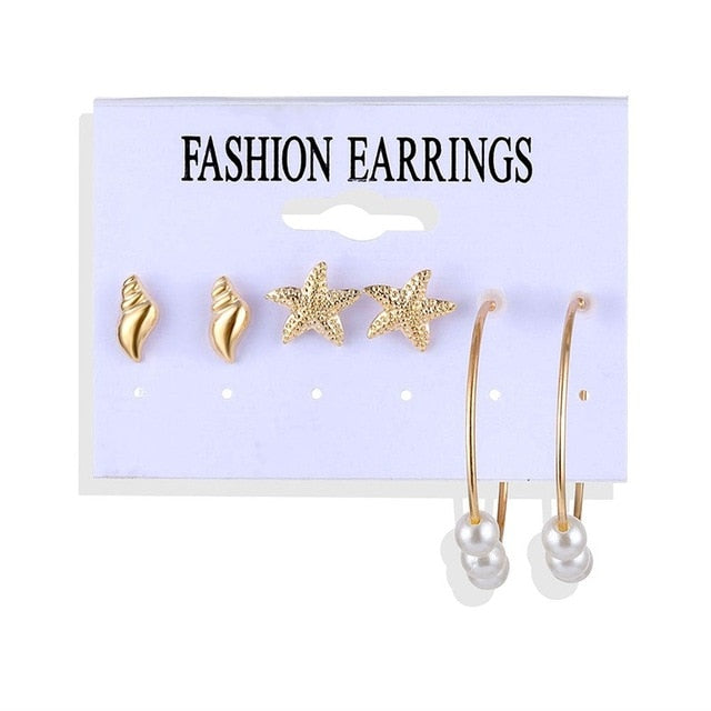 Pearl/Acrylic Stud, Round, Drop, Hoop. Tassel Earring Sets for Women and Girls in Multi-colors