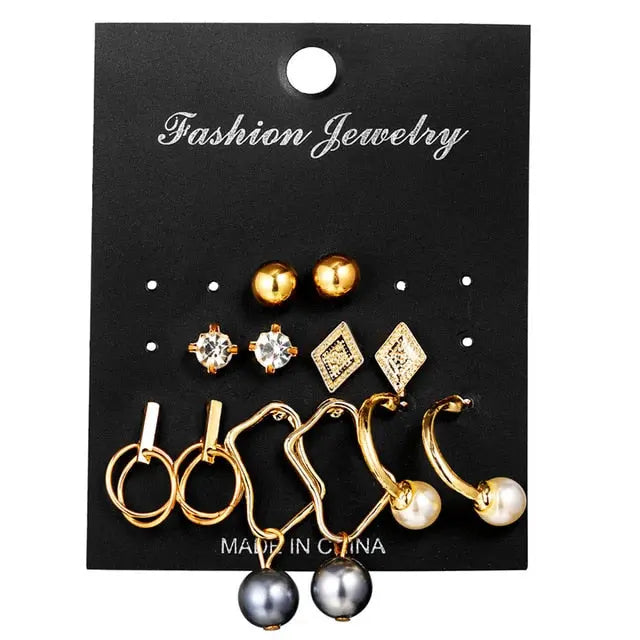6 to 15 Tassel Earring, Long Drop Earring and Stud Earring Sets for Women and Girls