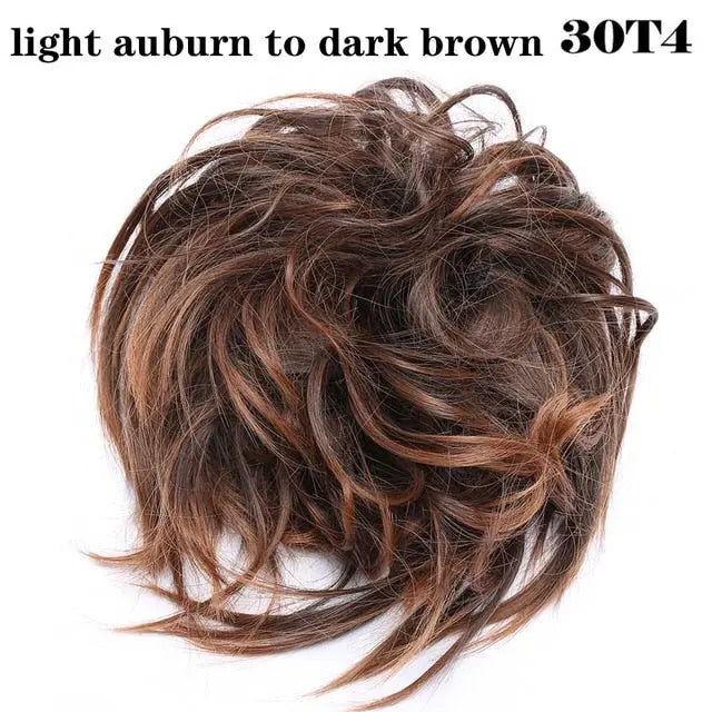 Chignon/Donut Messy Hair Scrunch/Extension for Women and Girls