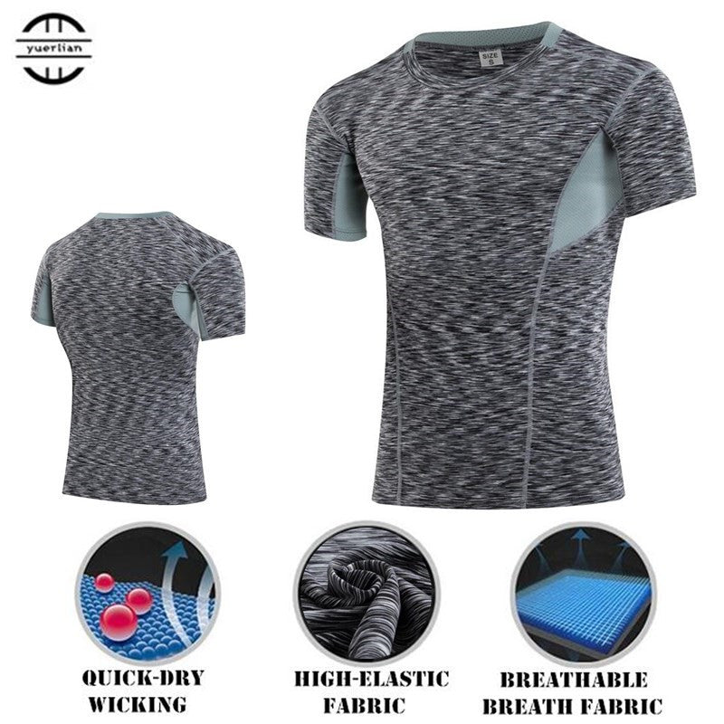 Slim Casual T-Shirt for Men and Boys With Elastic Compression Fit, Anti-Wrinkle