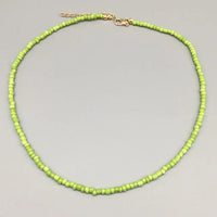 Beaded Choker Necklace in String Style for Women and Girls - Solid and Multi-Colors