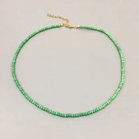 Beaded Choker Necklace in String Style for Women and Girls - Solid and Multi-Colors