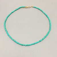 Beaded Choker Necklace in String Style for Women and Girls - Solid and Multi-Colors