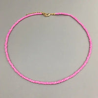 Beaded Choker Necklace in String Style for Women and Girls - Solid and Multi-Colors