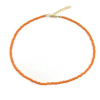 Beaded Choker Necklace in String Style for Women and Girls - Solid and Multi-Colors