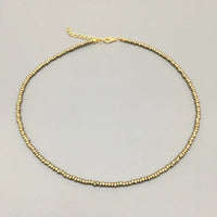 Beaded Choker Necklace in String Style for Women and Girls - Solid and Multi-Colors