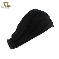 2 in 1 Cotton and Spandex Head Band/Wrap in Bold Colors for Women and Girls