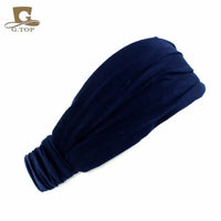 2 in 1 Cotton and Spandex Head Band/Wrap in Bold Colors for Women and Girls