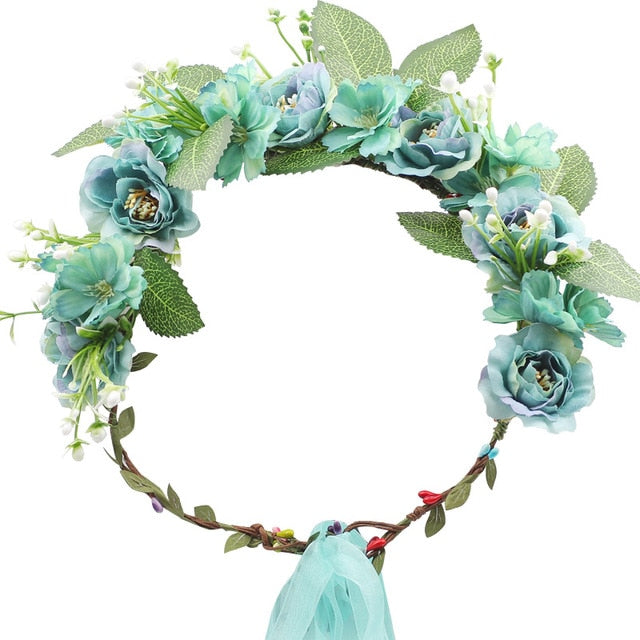 Wedding/Bridesmaid Flower Garland Hair Accessory/Head Wear for Women and Girls