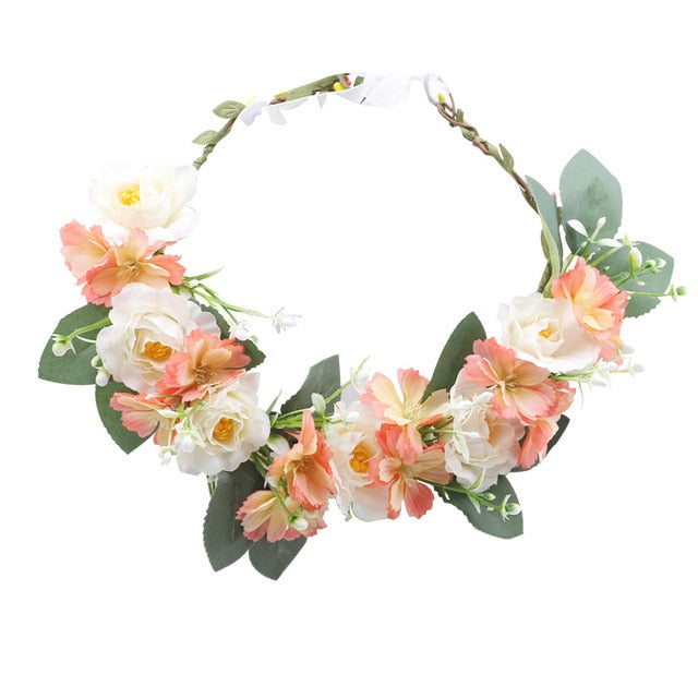 Wedding/Bridesmaid Flower Garland Hair Accessory/Head Wear for Women and Girls