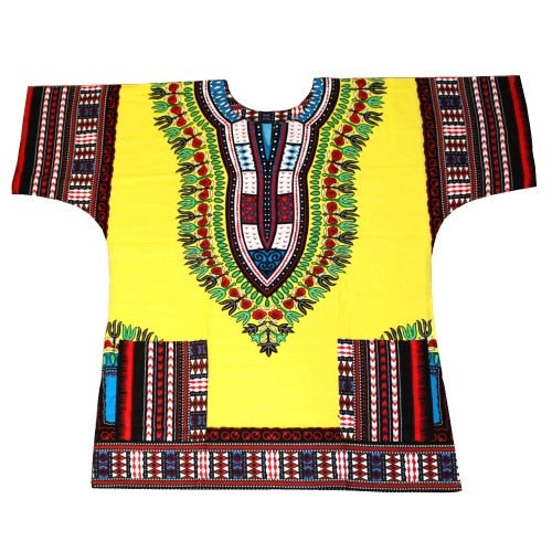 Dashiki African Tee for Men & Women - Unisex -Traditional African Clothing
