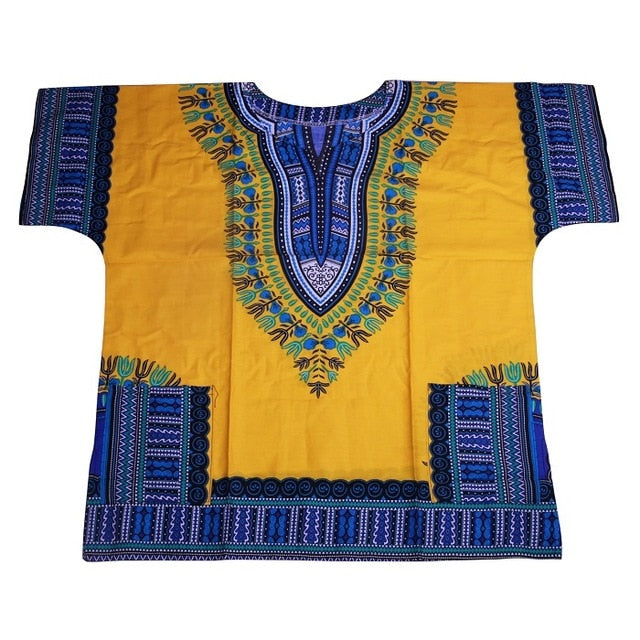 Dashiki African Tee for Men & Women - Unisex -Traditional African Clothing