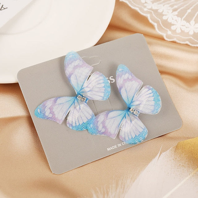 Colorful Butterfly Hair Pins for Women and Girls - 2 Piece Sets