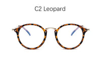 Computer glasses for Women, Blue Light, Round Frames and Transparent for Tired Eyes