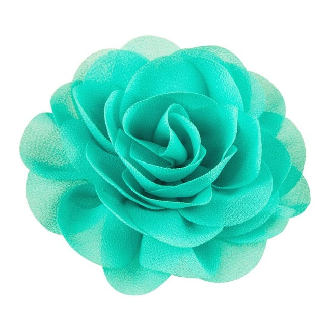 Chiffon Flower Hair Clips/Pins for Girls in 20 Colors, Princess Hair Wear