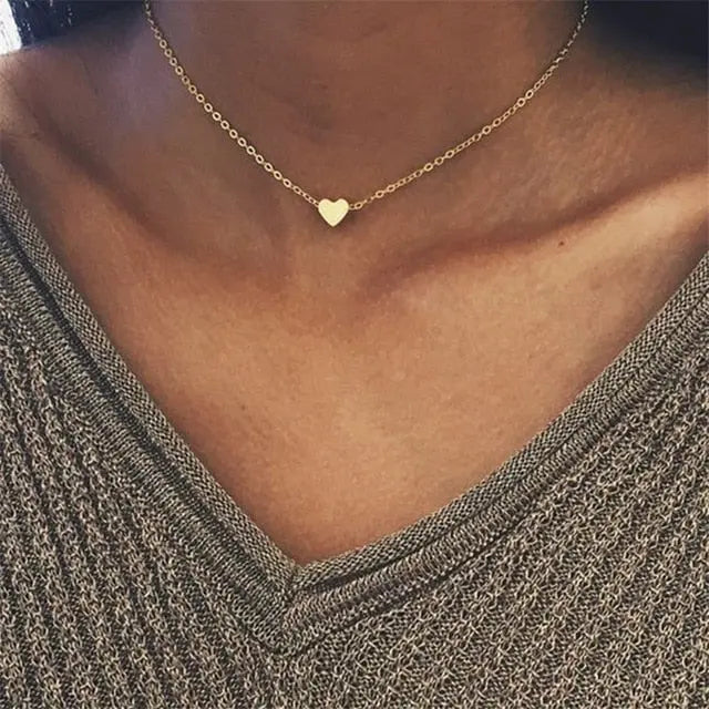 Elegant and Simple Multi-Layer Necklaces in Silver and Gold for Women and Girls