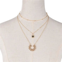Elegant and Simple Multi-Layer Necklaces in Silver and Gold for Women and Girls