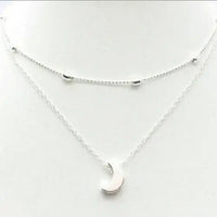 Elegant and Simple Multi-Layer Necklaces in Silver and Gold for Women and Girls