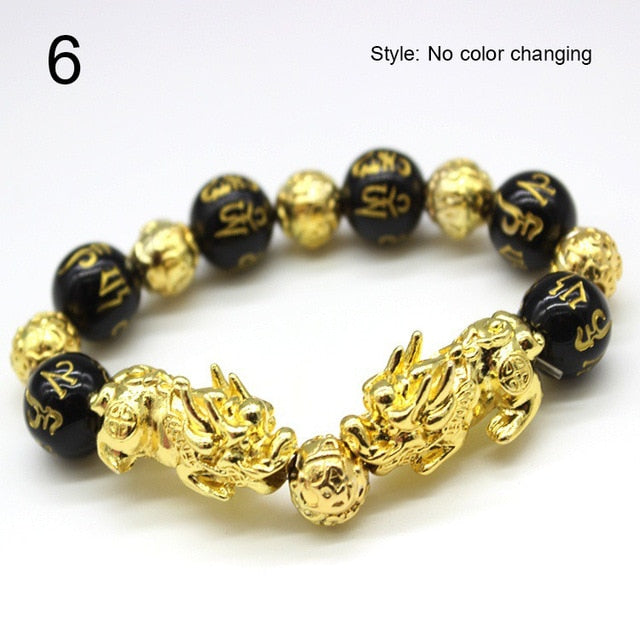 Feng Shui Bracelet for Women and Men for Harmony in Your Life - Obsidian Stone