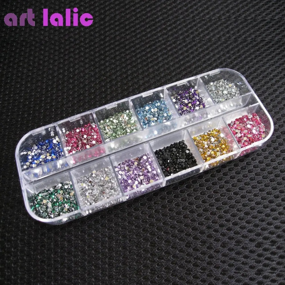 3000 Piece DIY Rhinestone/Glitter Nail Art Decoration Set for Women and Girls
