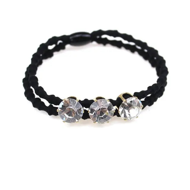 Diamond/Pearl Elastic Hair Accessory for Special Occasions for Women or Girls