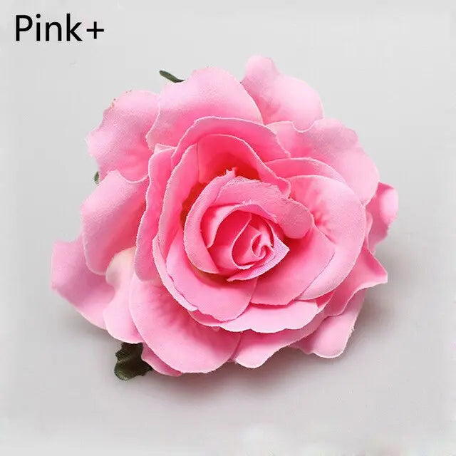 Charming Multicolor Rose Hair Clip - 7 to10 cm in Size for Women and Girls