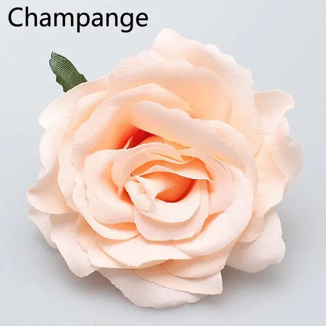 Charming Multicolor Rose Hair Clip - 7 to10 cm in Size for Women and Girls